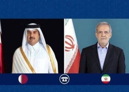 تأکید ایران و قطر بر تلاش مشترک برای توقف جنایات در غزه