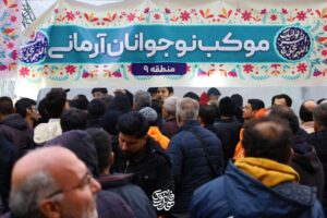 خدمات‌رسانی مواکب مساجد آرمانی مناطق 22گانه در‌جشن کیلومتری نیمه شعبان تهران
