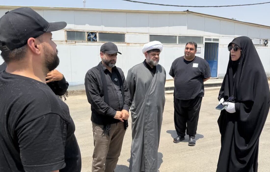 بازدید رئیس ستاد شهید آرمان از قرارگاه خدمترسانی منطقه ۱ در پایانه مرزی شلمچه