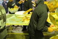خدمت رسانی مواکب آرمانی منطقه ۱ تهران در پایانه مرزی شلمچه/ پذیرایی روزانه از ۳ هزار زائر اربعین حسینی