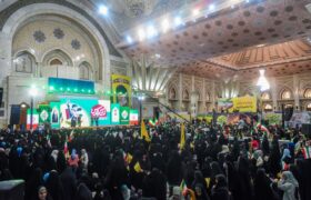 گردهمایی عظیم ۲۵هزار نفری نوجوانان آرمانی لشکر قدس در حرم‌مطهر امام‌خمینی(ره)